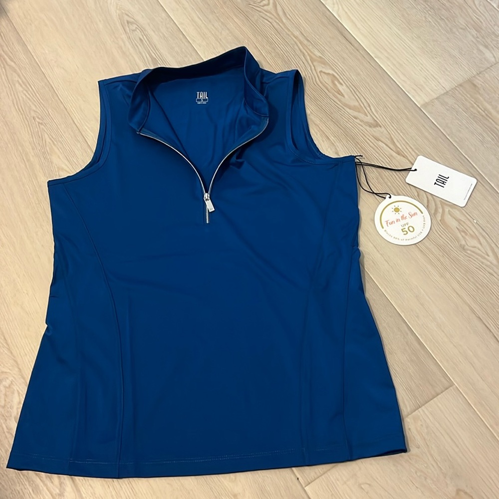 New with tags.Ladies Tail size small  BELEM sleeveless golf top.